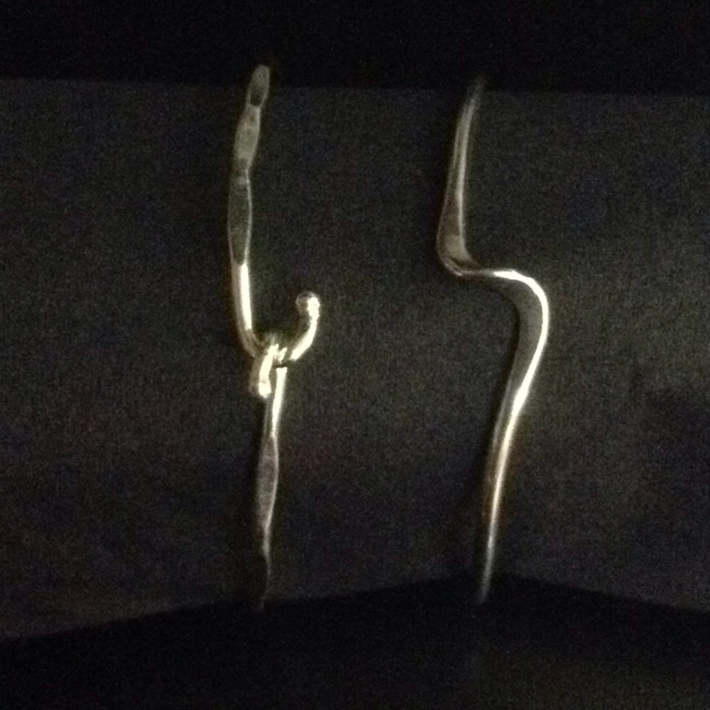 2 Extra Small sterling silver bracelets